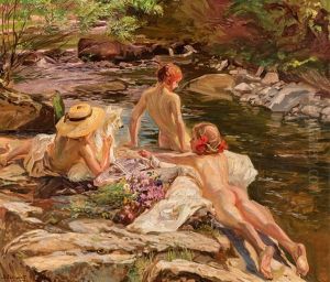 Bathers by Josef Jungwirth