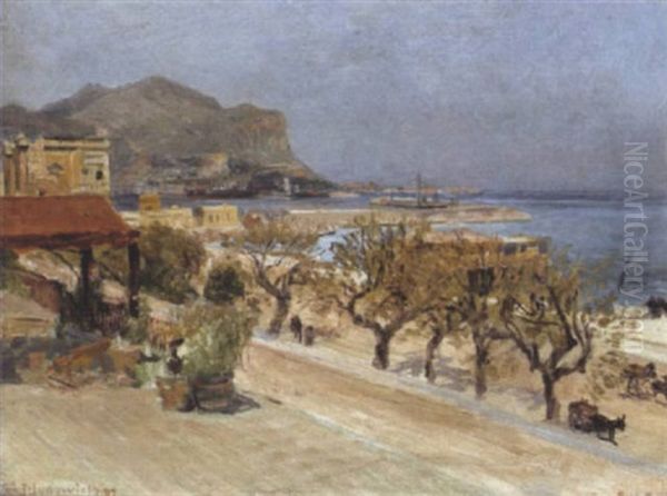 Blick Auf Palermo Mit Dem Monte Pellegrino Im Hintergrund - view 1