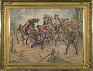 Skirmish (scene From The War Of 1920) by Stanislaw Batowski-Kaczor