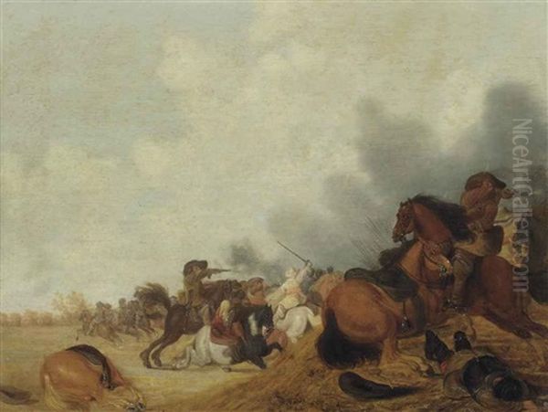 A Cavalry Skirmish - view 1