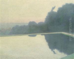 Vor Sonnenaufgang, Schonbrunn by Rudolf Junk