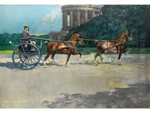 Kutschfahrt Im Park by Hermann Junker the Younger