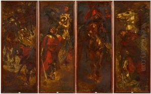 Les Chevaliers De L"apocalypse (4 Works) by Johannes Hendricus Jurres