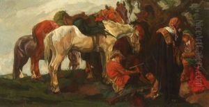 A Moment's Rest by Johannes Hendricus Jurres