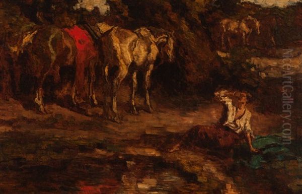 Resting By The Watering Hole - view 1