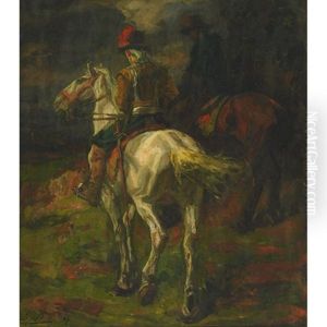 Horseman At Dusk by Johannes Hendricus Jurres