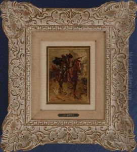 Warrior On Horseback by Johannes Hendricus Jurres
