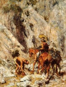 Two Roman Soldiers By A Mountain Stream Two Roman Soldiers By A Mountain Stream