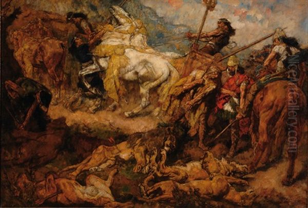Lion Hunt - view 1