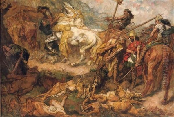 The Lion Hunt - view 1