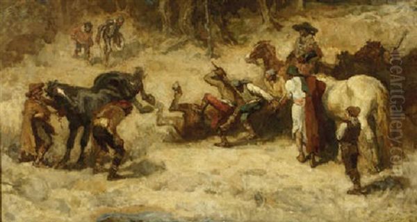 A Scene From Don Quichote - view 1