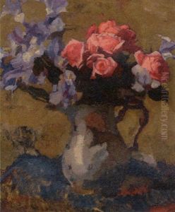 Flower Still Life by Johannes Hendricus Jurres