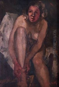 Woman After Bath by Alfred Justitz