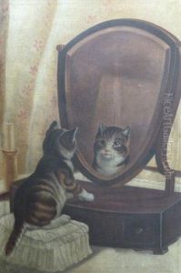 Kitten's Reflection by Arthur Batt