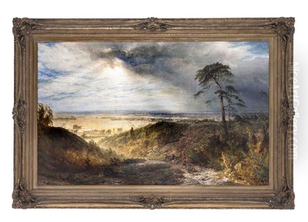 Weite Englische Landschaft Mit Personenstaffage - view 1