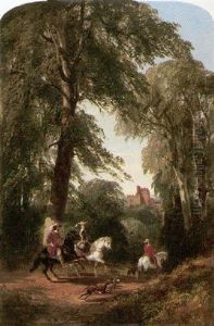 A Forest Ride by Henry Jutsum