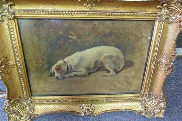Crouching Terrier - view 1