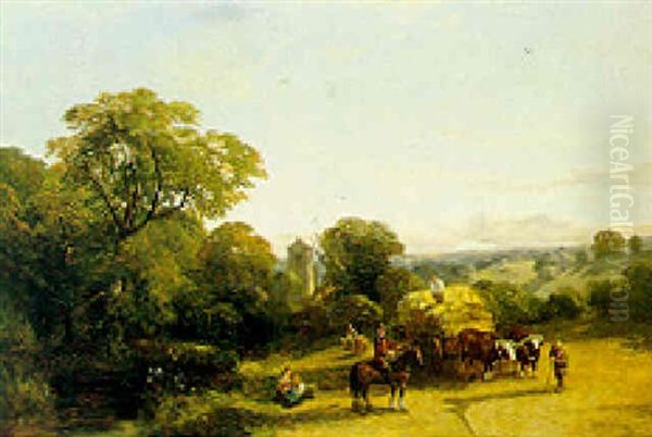 Harvesters In A Landscape - view 1