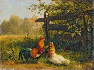 Landschaft Mit Geflugel by Carl Jutz the Elder