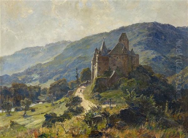 Blick Auf Schloss Burresheim In Der Eifel - view 1