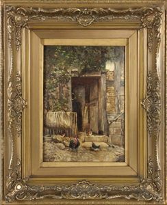 Huhnerhof by Carl Jutz the Younger