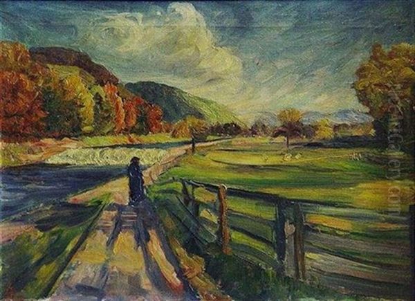 Landschaft Mit Wanderer - view 1
