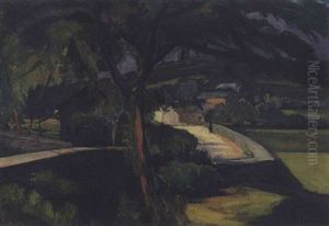 Baum Mit Brucke by Adolf Jutz