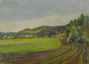 Landschaft - Frankischer Jura by Adolf Jutz