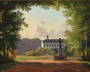 Summer Day At Sorgenfri Castle by Andreas Thomas Juuel