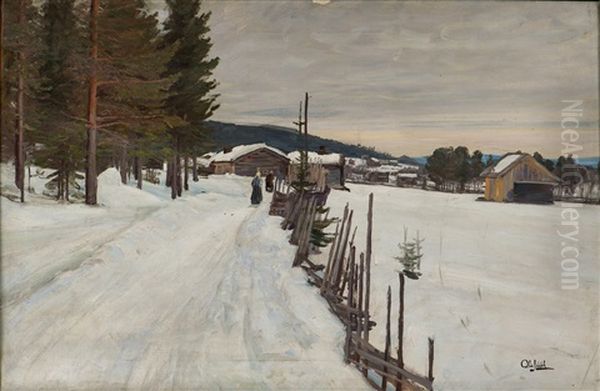 Gardsvei, Vinter - view 1