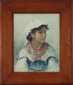 Portrait Of A Woman by Clelia Bompiani Battaglia