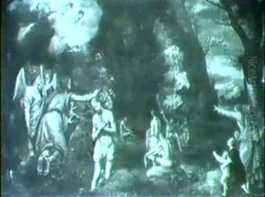 Die Taufe Christi Im Jordan by Paul Juvenel the Elder