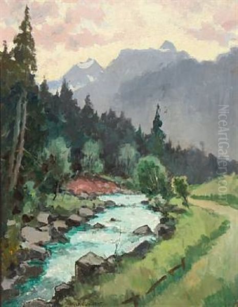 Mountain Landscape From Steinach Am Brenner - view 1