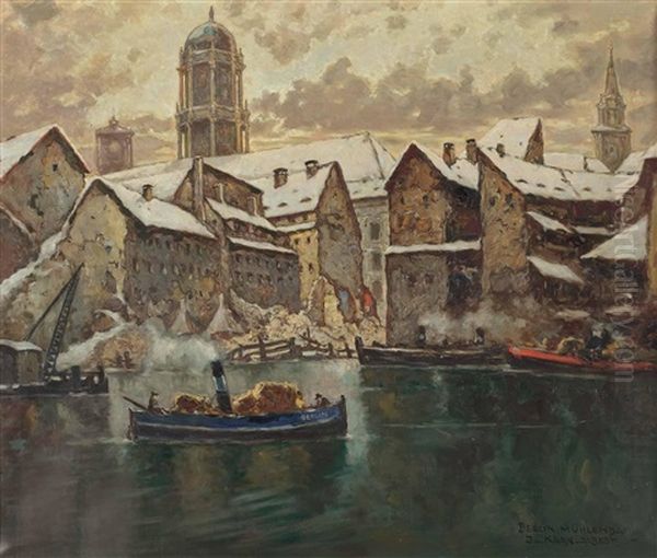 Muhlendamm, Berlin, Im Winter - view 1