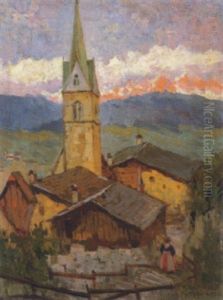 Pfarrkirche In Kaltern by Julius Von Kaan-Albest