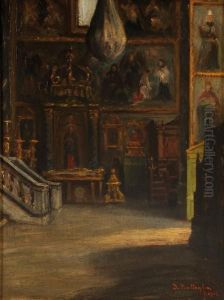 Interno Di Chiesa by Domenico Battaglia