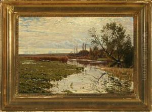 Scenery From Susa Near Herlufsholm by Ludvig Kabell