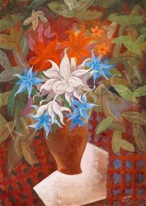 Big Art Deco Still-life by Bela Kadar
