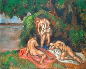 Bathers by Bela Kadar