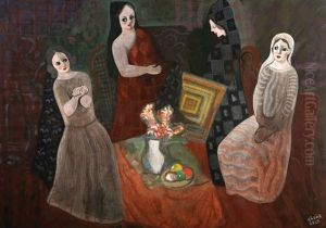 Women At The Table by Bela Kadar