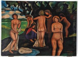 Bathers by Bela Kadar