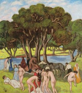 Bathers by Bela Kadar