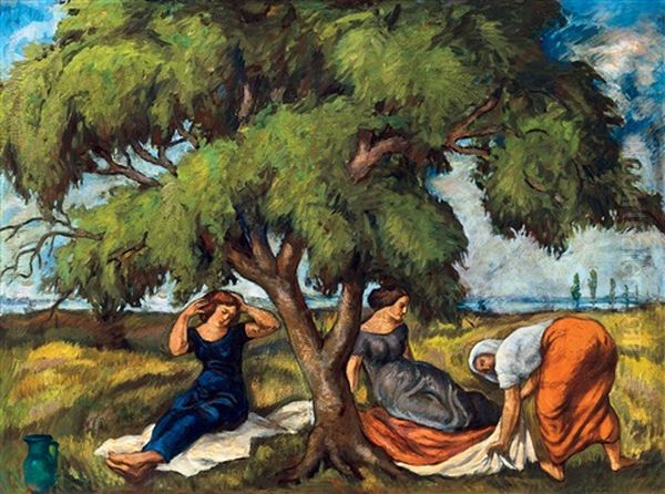 Young Ladies In Open Air - view 1