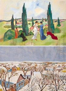Idyll In Springtime (+ Winter Landscape, Verso) Idyll In Springtime (+ Winter Landscape, Verso)