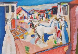 Young People In A Village