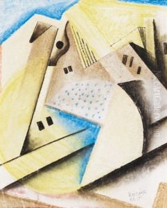 Abstract Composition With Houses by Bela Kadar