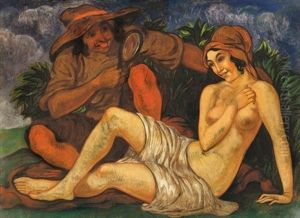 Lany Faunnal (girl With Faun) by Bela Kadar