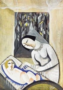 Varosi Madonna - Anya Gyermekevel (city Madonna - Mother And Child) by Bela Kadar
