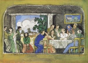 Asztaltarsasag (table Society) by Bela Kadar