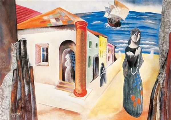Tengerparti Jelenet (on The Seashore) - view 1